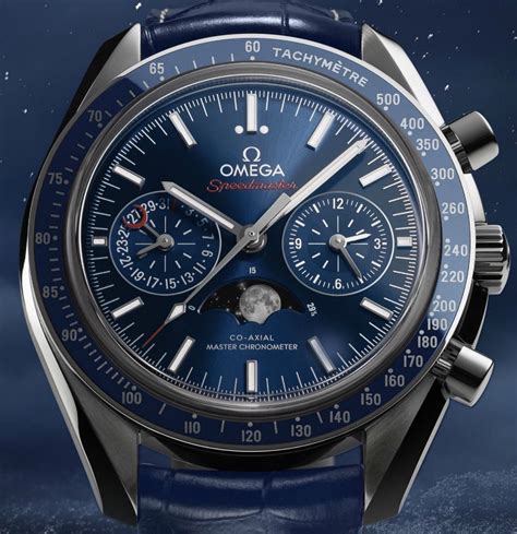 omega speedmaster chronograph blue|omega speedmaster price chart.